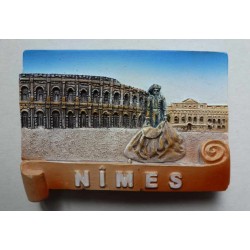 Magnet Résine Les Arènes de Nîmes / Torero
