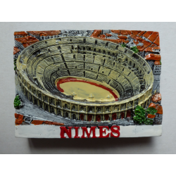 Magnet Résine Les Arènes de Nîmes Aérien