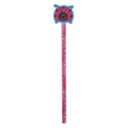 Crayon et Gomme Coccinelle - Jardin Mignon