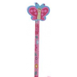 Crayon et Gomme Papillon - Jardin Mignon