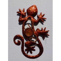 Magnet Lézard en Métal Orange 03