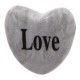 Pierre en Forme de Coeur avec Message LOVE