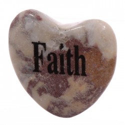Magnet Coeur en Pierre FOI - FAITH