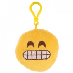 Porte-clés Moelleux Smiley Emoti Colère avec Son 