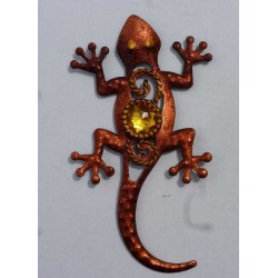 Magnet Lézard en Métal Orange 02