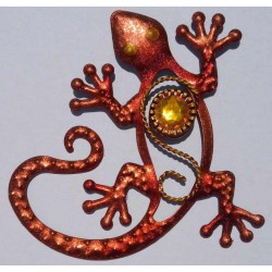 Magnet Lézard en Métal Orange 01