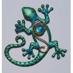 Magnet Lézard en Métal Turquoise 01