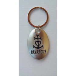 Porte-Clés Galet Croix de Camargue