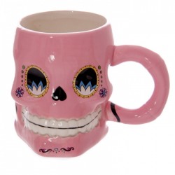 Mug Jour des Morts Mexicains Rose