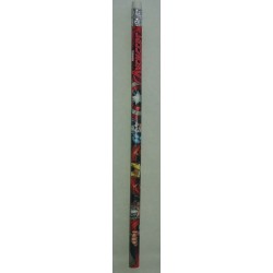 Crayon à Papier Rouge avec Etoile + Gomme Avengers