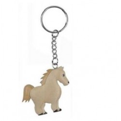 Porte-Clés Cheval en Bois