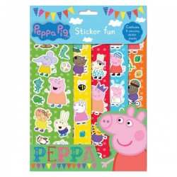 Set de 5 Feuilles de Stickers "Peppa Pig"