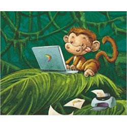 Tapis de Souris Singe Ordi