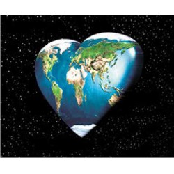 Tapis de Souris Coeur Terre