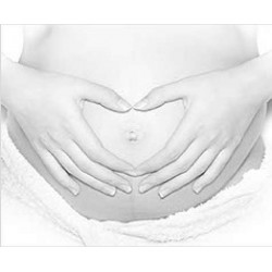Tapis de Souris Femme Enceinte Coeur