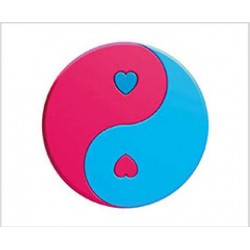 Tapis de Souris Ying Yang Coeurs