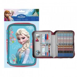 Trousse Scolaire Garnies 16 pièces  "Reine des Neiges"