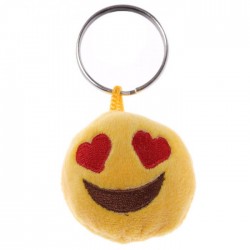 Porte-clés Moelleux Smiley Amour avec Son 