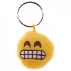 Porte-clés Moelleux Smiley Enervé Grrrr avec Son 
