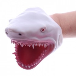 Marionnette à Mains Tête de Requin Gris