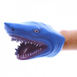 Marionnette à Mains Tête de Requin Bleu