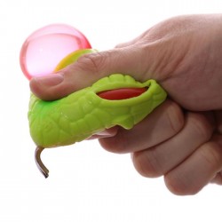 Tête de Serpent à Presser - Yeux sortant des Orbites (Verte)