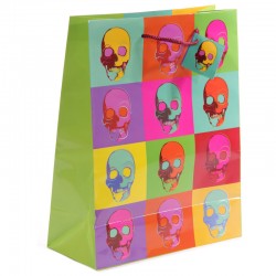 Sac Cadeau Têtes de Mort par Ted Smith    11 x 6 x 14 cm