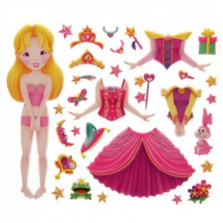 Livre Princesse Féérique à Habiller (Cheveux Blonds)