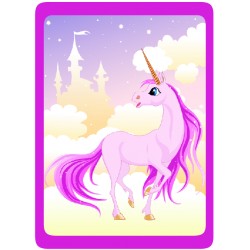 Licorne Rose Château