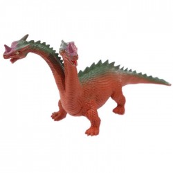 Jouet Dragon à 2 têtes (marron, vert)