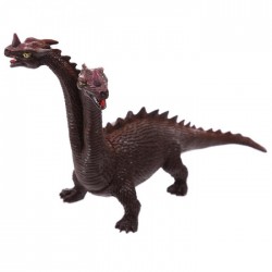 Jouet Dragon à 2 têtes (marron noir)