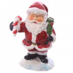 Mini Figurine Père Noël Sucre D'Orge avec petit sac cadeau