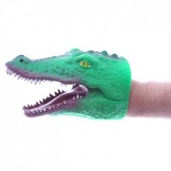 Marionnette à Mains Crocodile Vert Foncée
