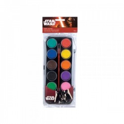 Boîte de peinture en pastille 12 pièces  "Star Wars"
