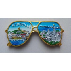 Magnet Résine Marseille Lunettes de Soleil