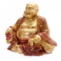 Mini Bouddha Pailleté Bordeaux