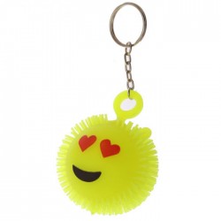 Porte-Clés Anti-Stress Lumineux Smiley Emoti Coeurs