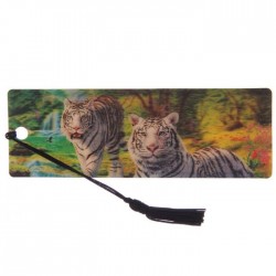 Marque Page 3D  Tigre Blanc