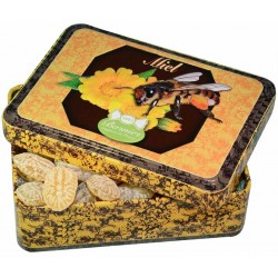 Bonbons Miel Abeille Boîte Fer