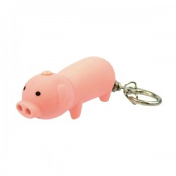 Porte-Clés Lumineux et Sonore Cochon