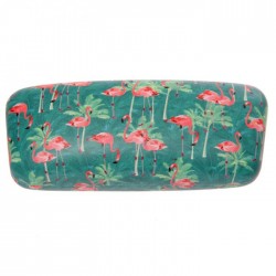 Etui à Lunettes  - Flamants Roses Tropicaux