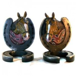 Serre Livres Cheval & Fer à Cheval