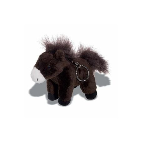 peluche cheval noir