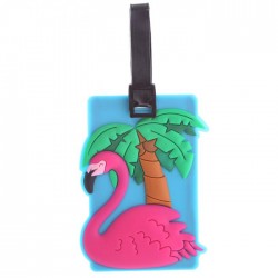 Etiquette pour Bagage - Flamant Rose