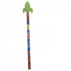 Crayon à Papier gomme Fusée Verte