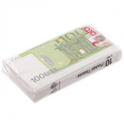 Paquet de Mouchoirs "Billets de 100 Euros"