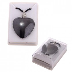 Pendentif Coeur Pierre Hématite
