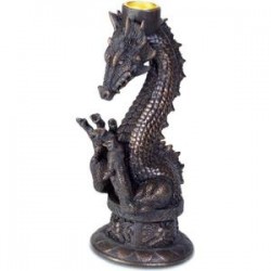 Bougeoir Dragon Noir