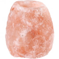 Porte Bougie en Cristal de Sel de l'Himalaya 